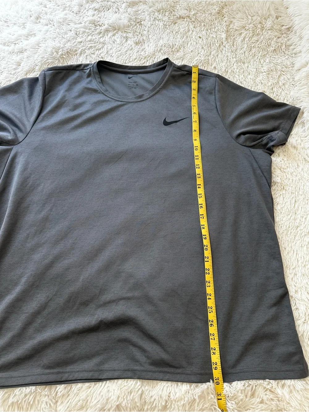 Nike Dri-FIT Men’s 2XL Gray Performance T-Shirt Running Training Gym Tee